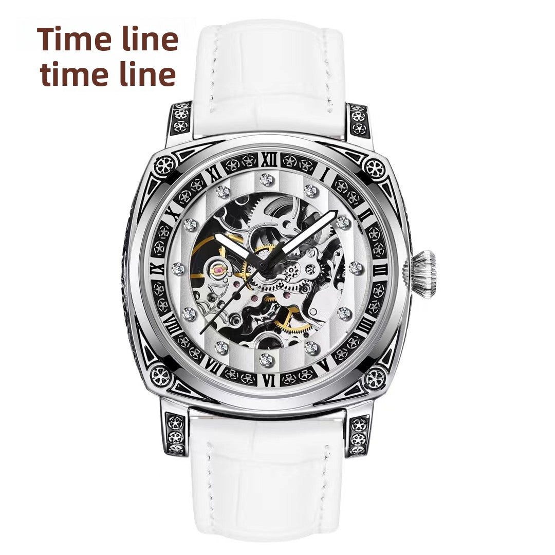 Automatic Skeleton Dial Unisex Watch