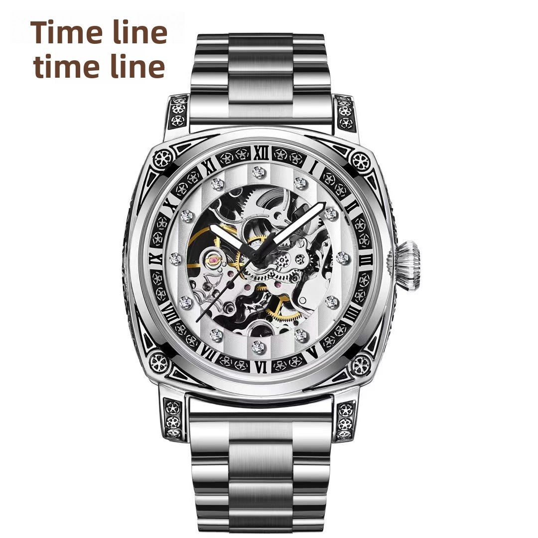 Automatic Skeleton Dial Unisex Watch