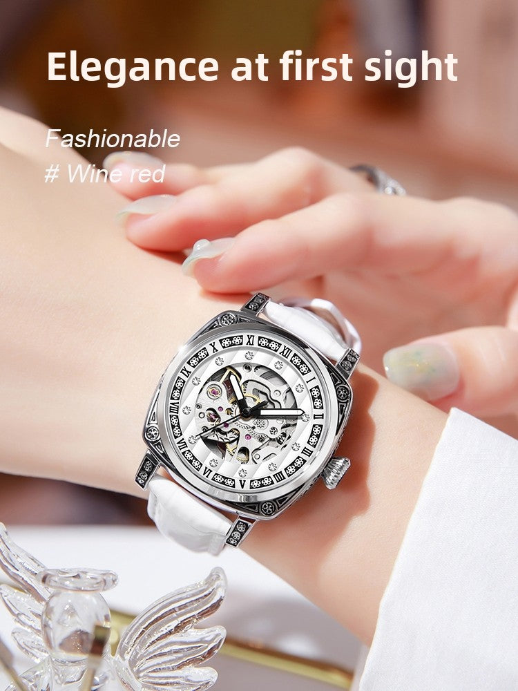 Automatic Skeleton Dial Unisex Watch