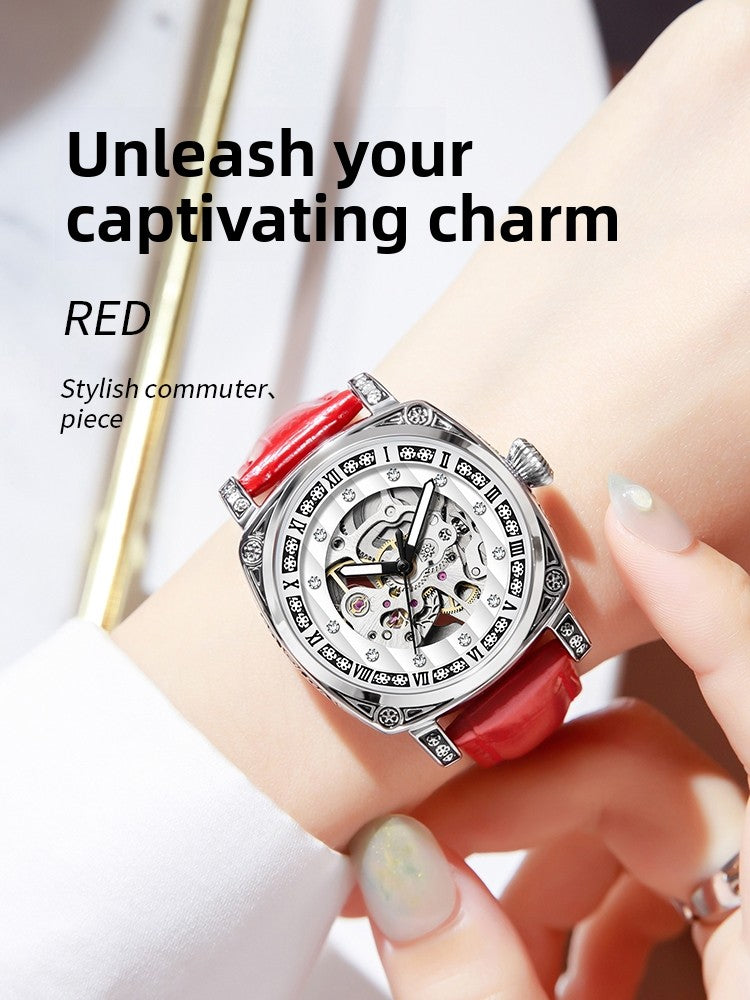 Automatic Skeleton Dial Unisex Watch