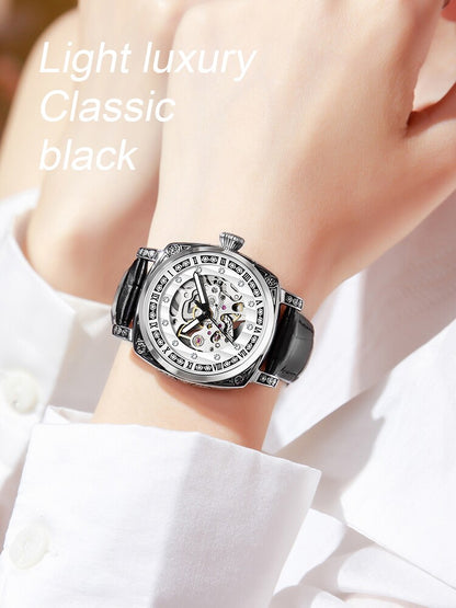 Automatic Skeleton Dial Unisex Watch