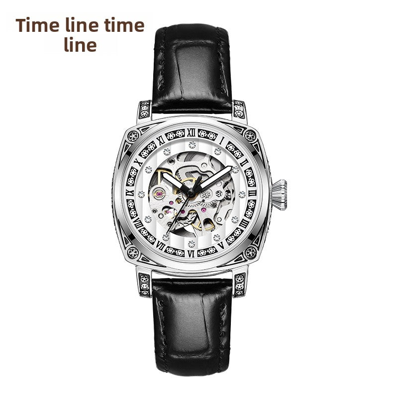 Automatic Skeleton Dial Unisex Watch