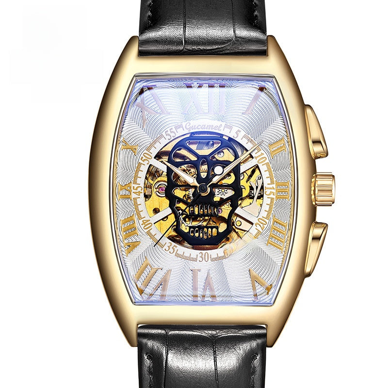 Automatic Skeleton Skull Mechanical Watch