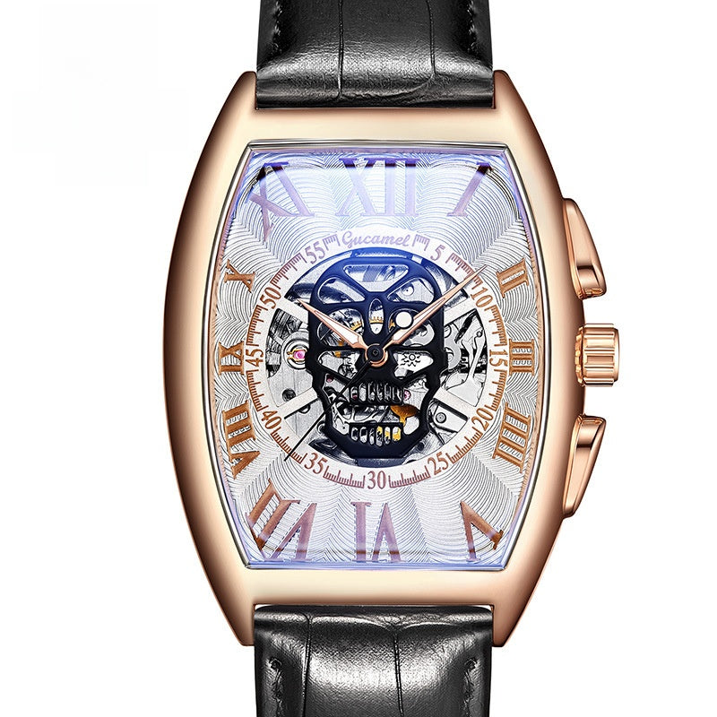 Automatic Skeleton Skull Mechanical Watch
