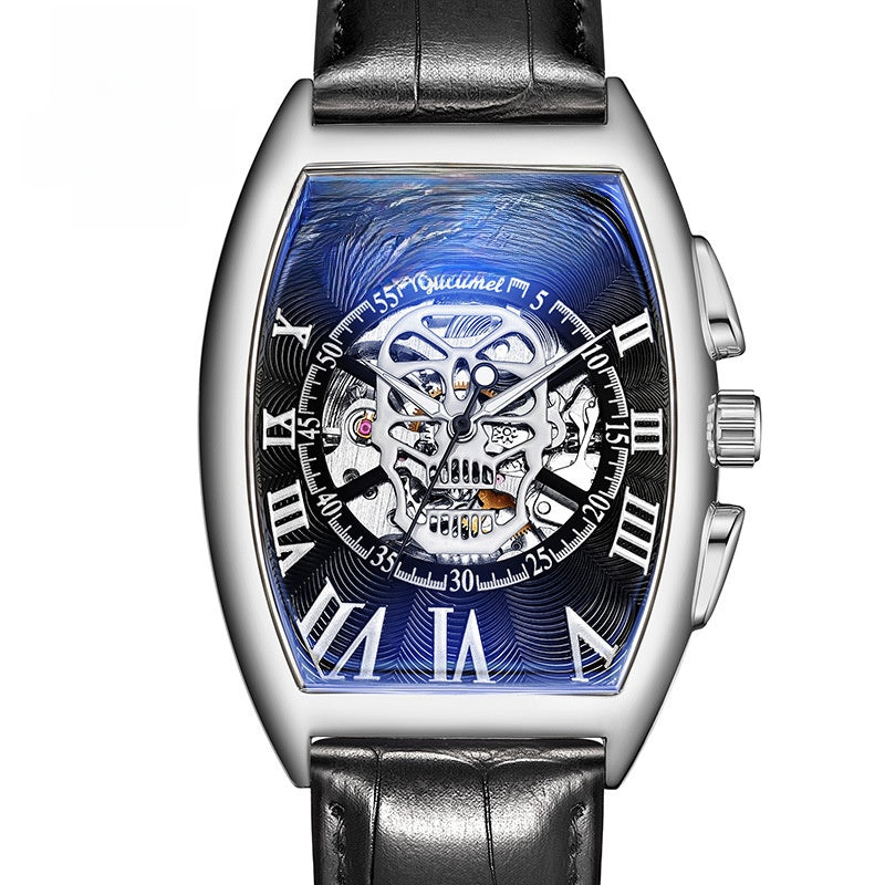 Automatic Skeleton Skull Mechanical Watch