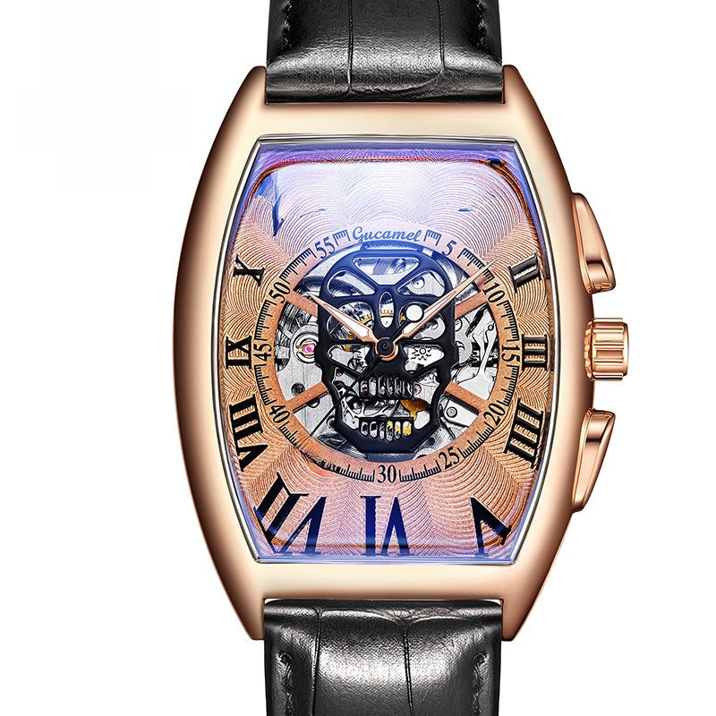 Automatic Skeleton Skull Mechanical Watch