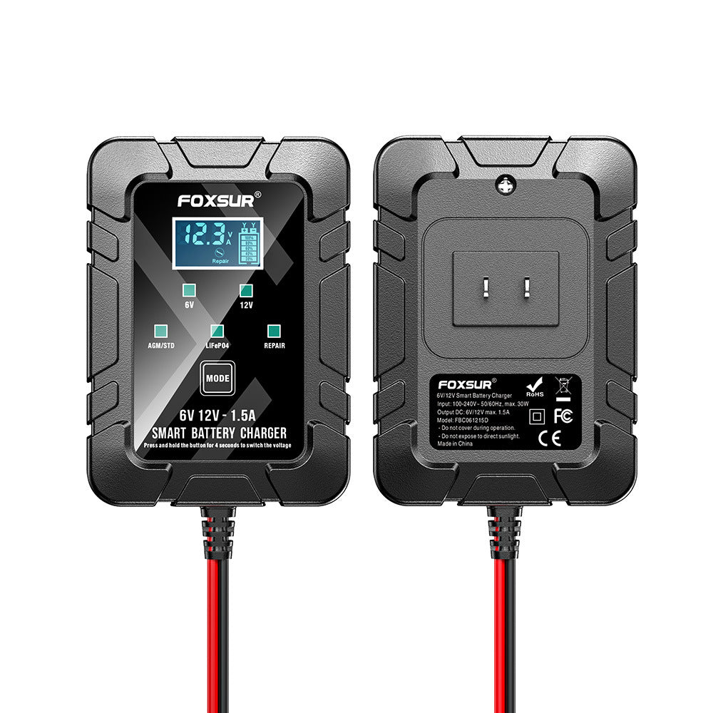Automatic Smart 6V 12V Battery Charger