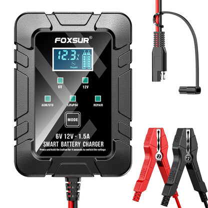 Automatic Smart 6V 12V Battery Charger