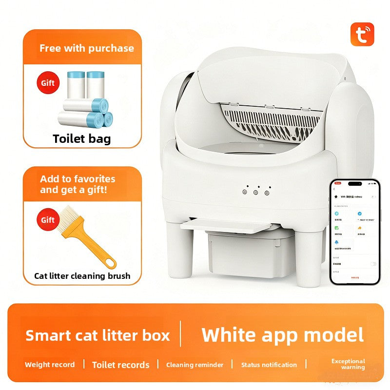 Automatic Smart Cat Toilet with Remote Control