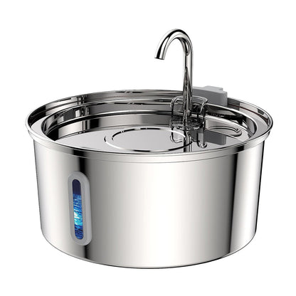 Automatic Stainless Steel Pet Water Dispenser with USB Pump