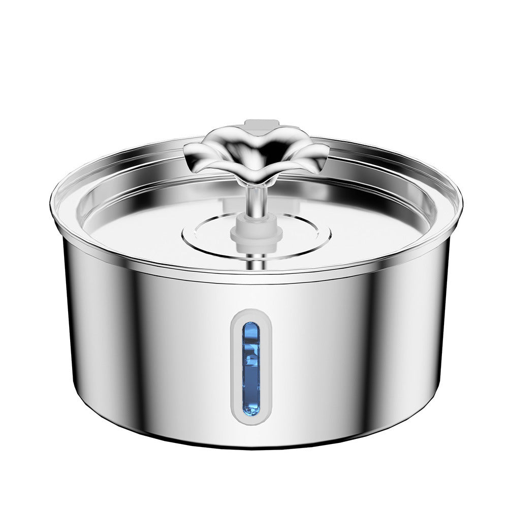 Automatic Stainless Steel Pet Water Dispenser with USB Pump