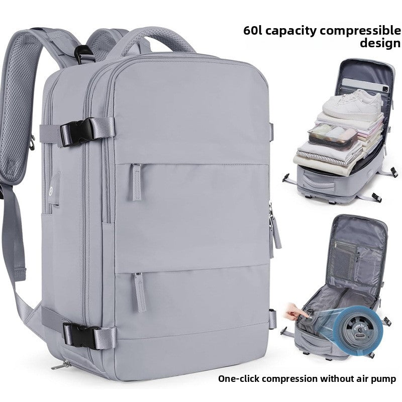 Automatic Vacuum Compression Multifunctional Travel Backpack