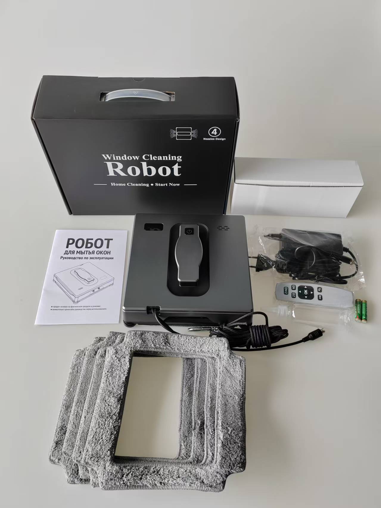Automatic Window Cleaning Robot with Remote Control