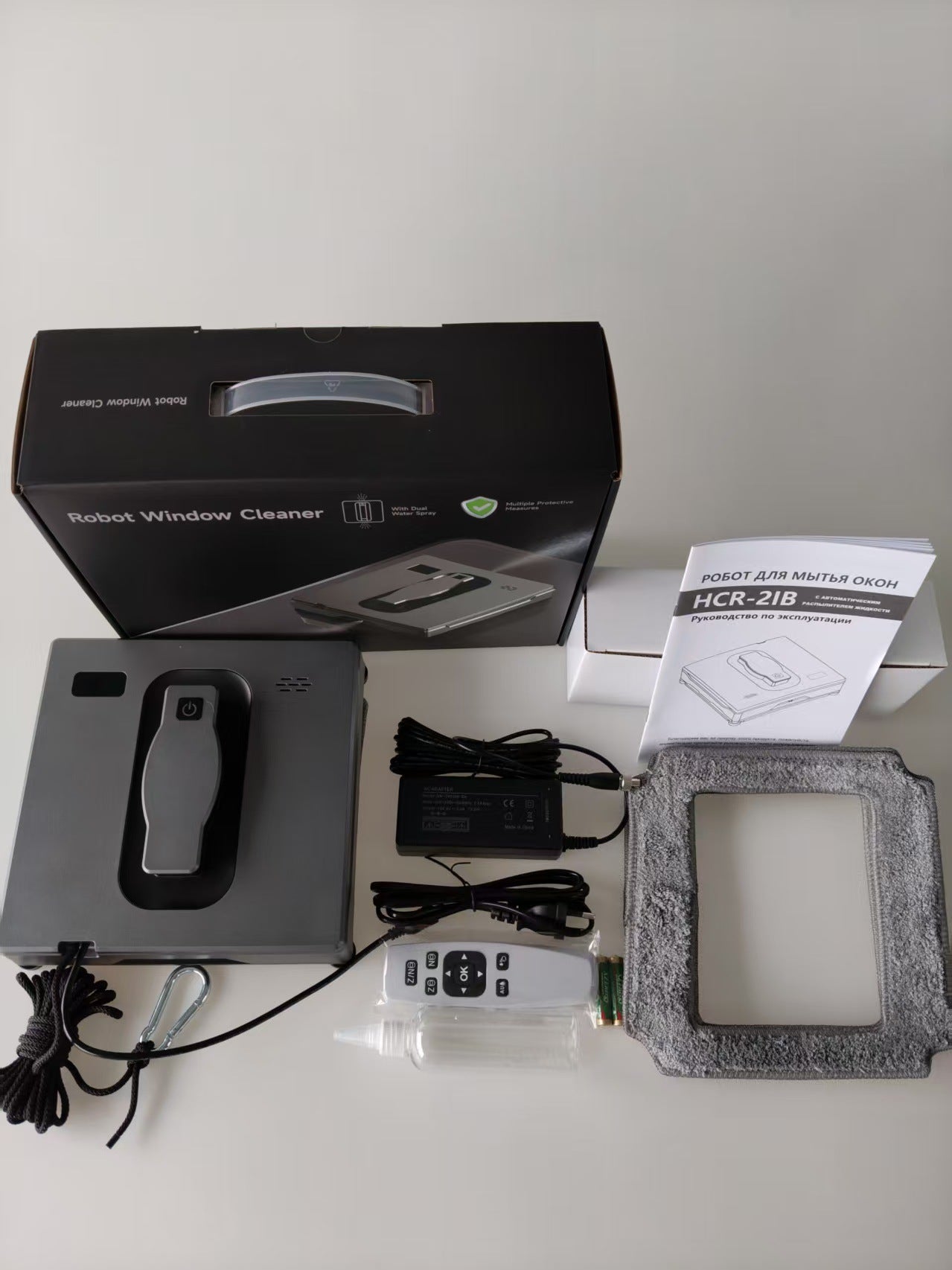 Automatic Window Cleaning Robot with Remote Control