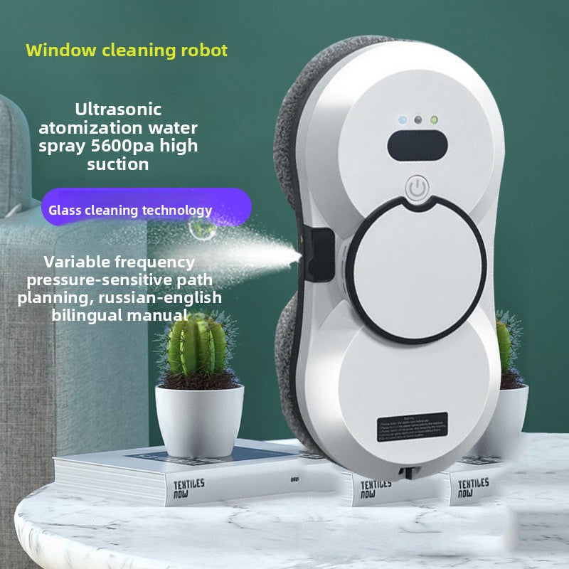 Automatic Window Cleaning Robot with Water Spray