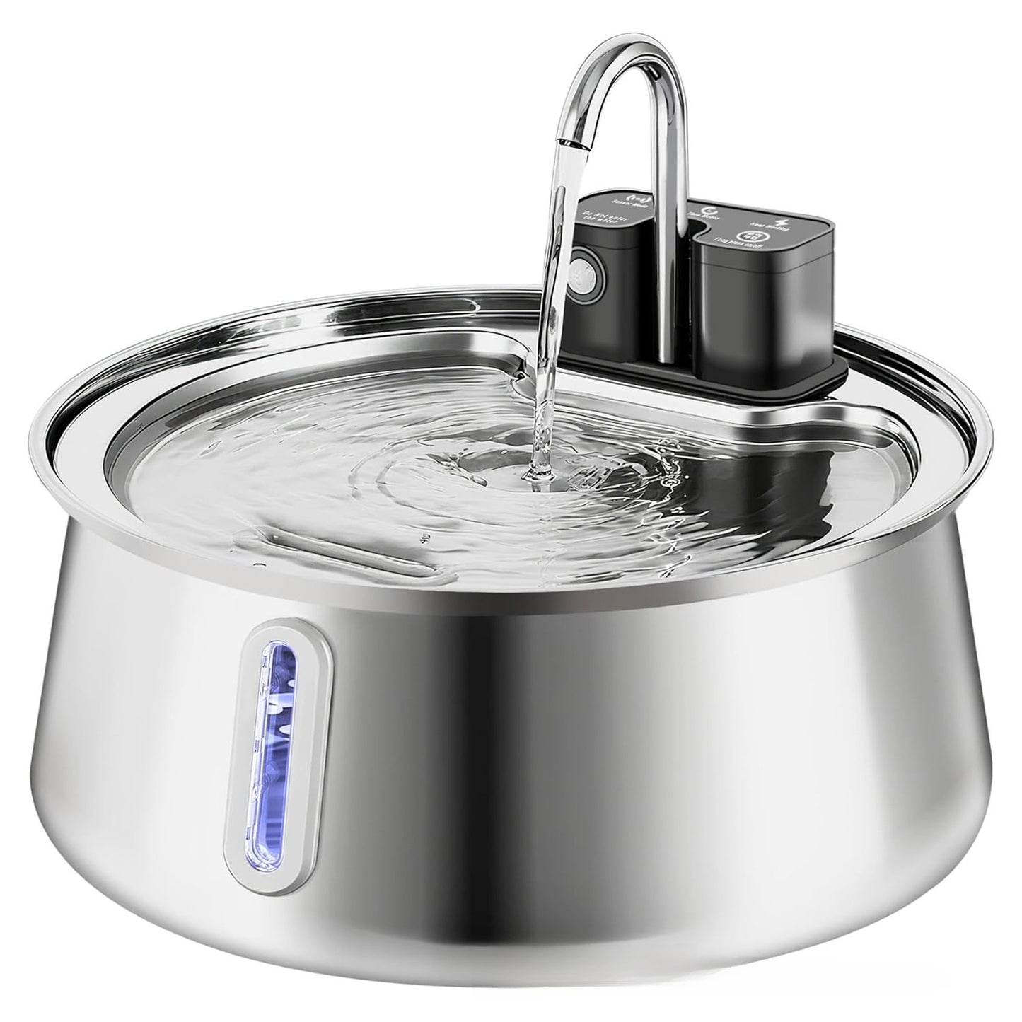 Automatic Wireless Pet Water Dispenser with Stainless Steel Faucet