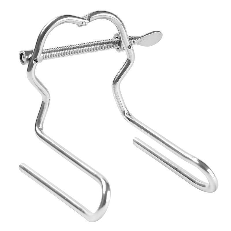 Automatically adjustable metal vaginal speculum