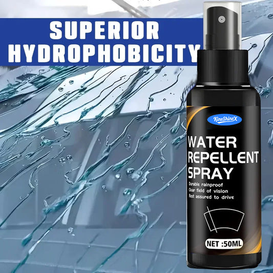 Automobile glass rainproof spray