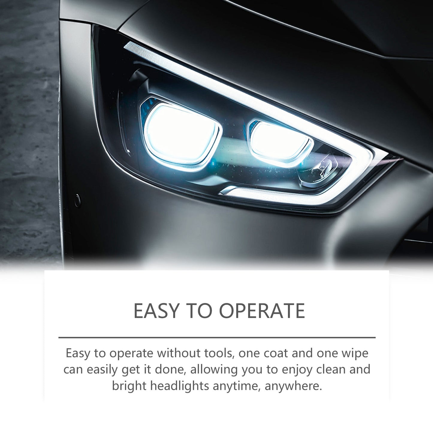 Automobile headlight refurbishment paste