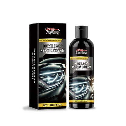 Automobile headlight refurbishment paste