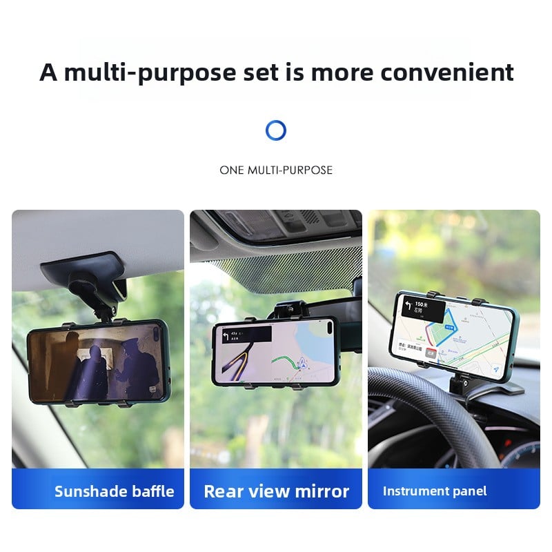 Automobile rotating phone holder