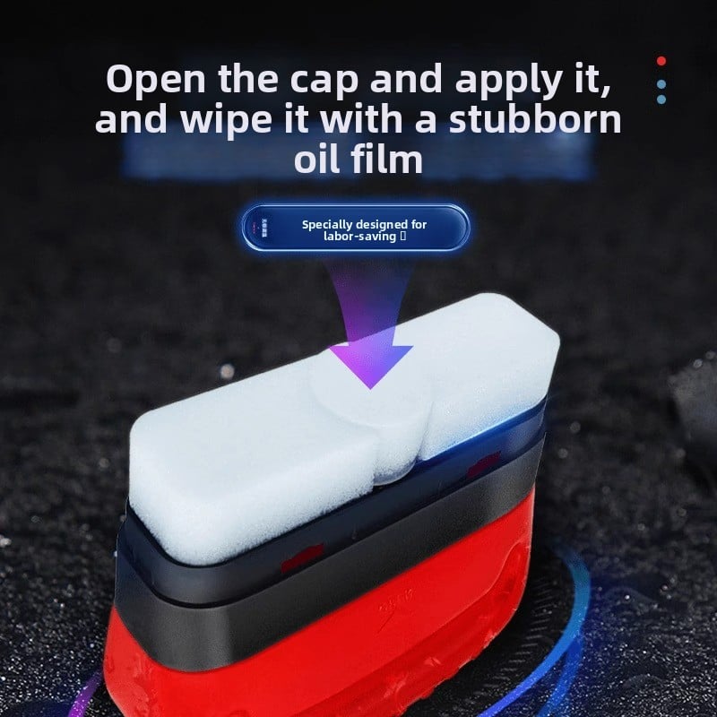 Automobile special glass oil film removal strong dirt removal cleaning front side window rearview mirror coating agent cleaning brush