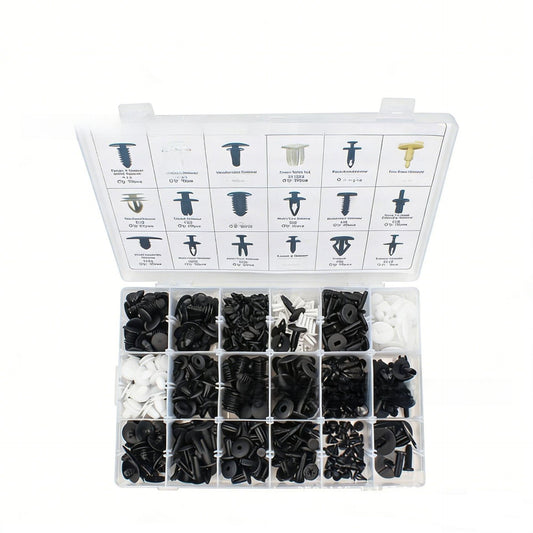 Automotive Plastic Fastener Clips with Pry Tools