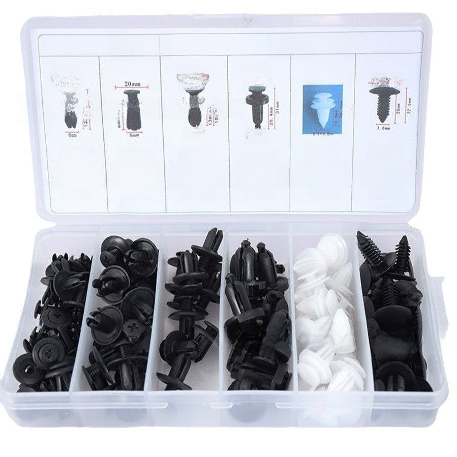 Automotive Plastic Fastener Clips with Pry Tools