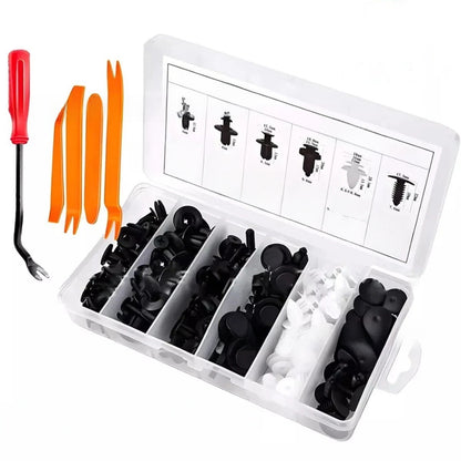Automotive Plastic Fastener Clips with Pry Tools