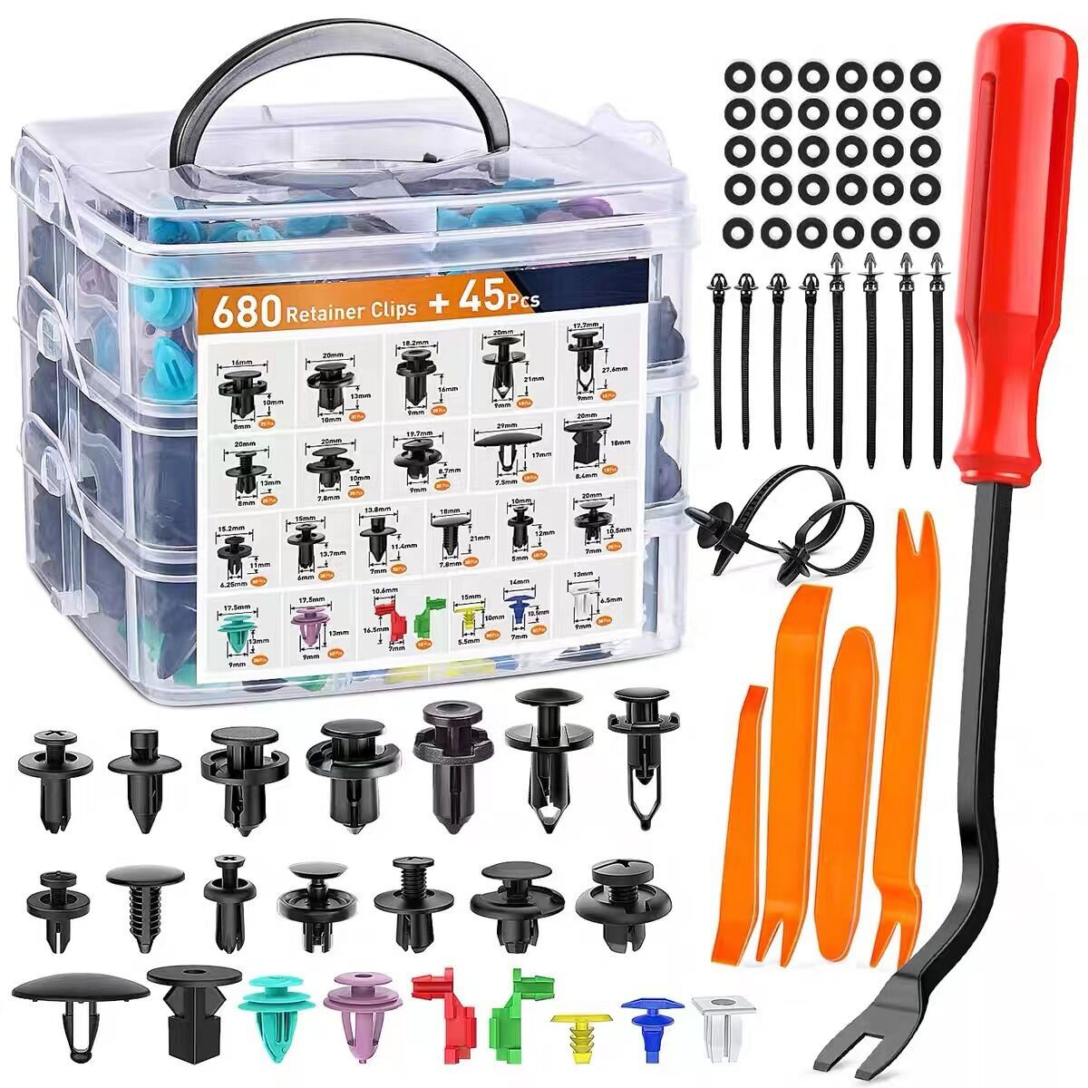 Automotive Push Type Expansion Clips and Repair Kit