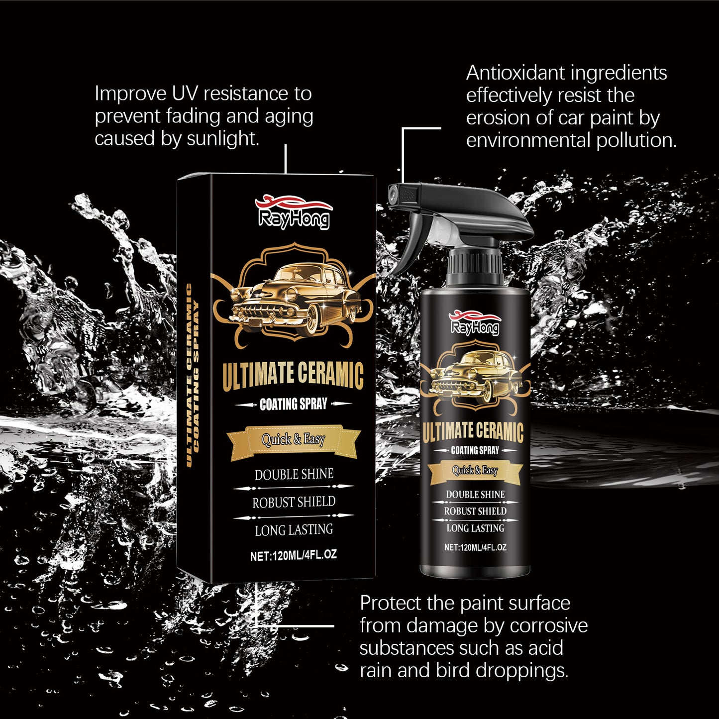 Automotive quick-coat spray