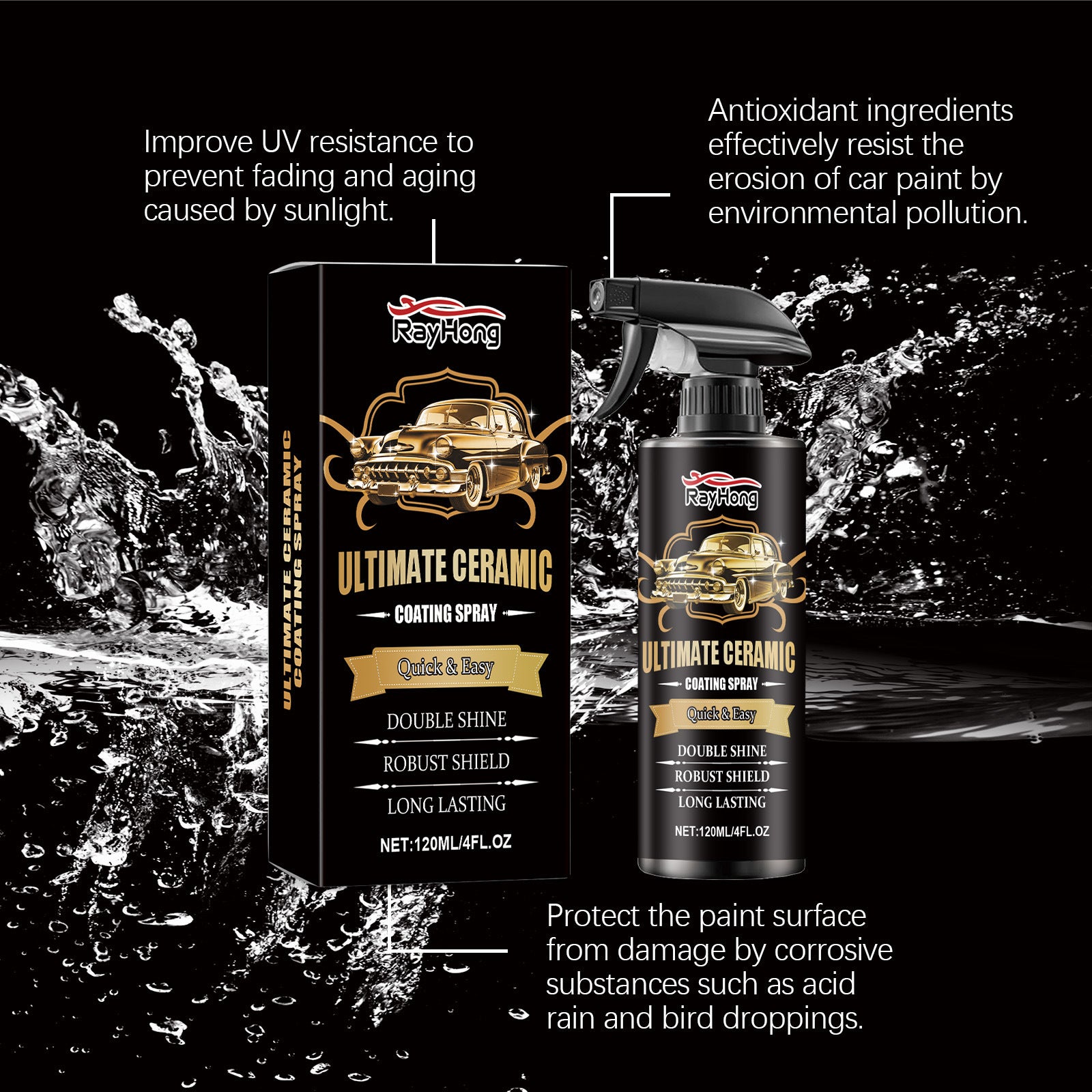 Automotive quick-coat spray