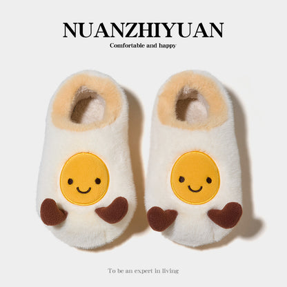 Autumn and Winter Egg Cotton Slippers
