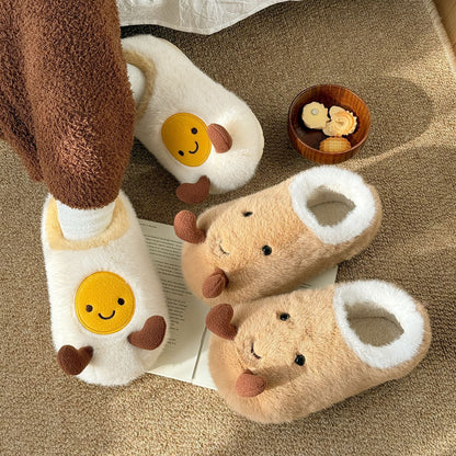 Autumn and Winter Egg Cotton Slippers