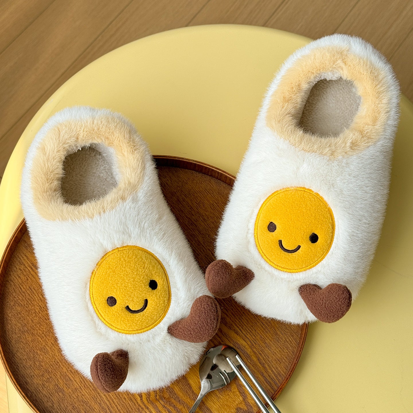 Autumn and Winter Egg Cotton Slippers