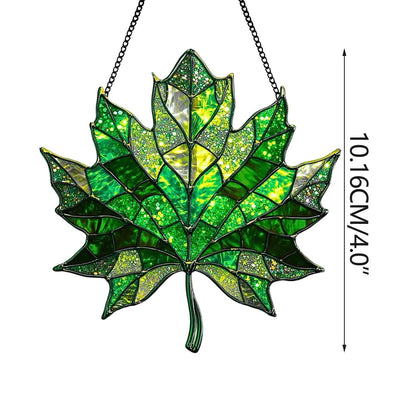 Autumn Maple Leaf Acrylic Wall Hanging Decor