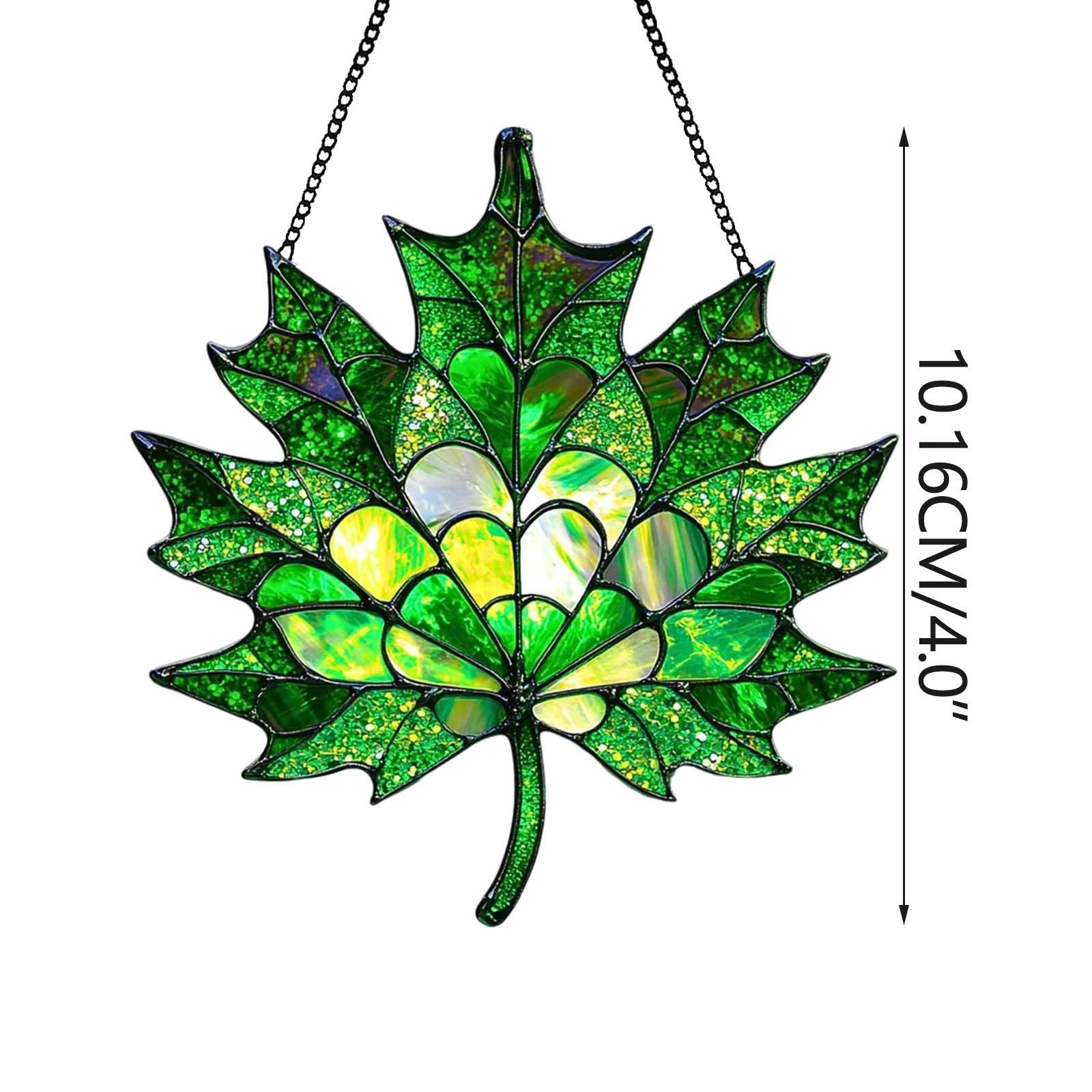 Autumn Maple Leaf Acrylic Wall Hanging Decor