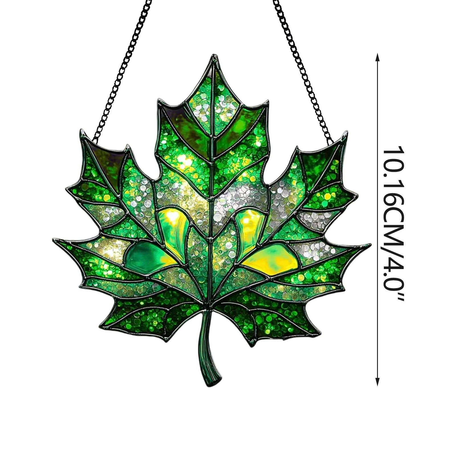 Autumn Maple Leaf Acrylic Wall Hanging Decor