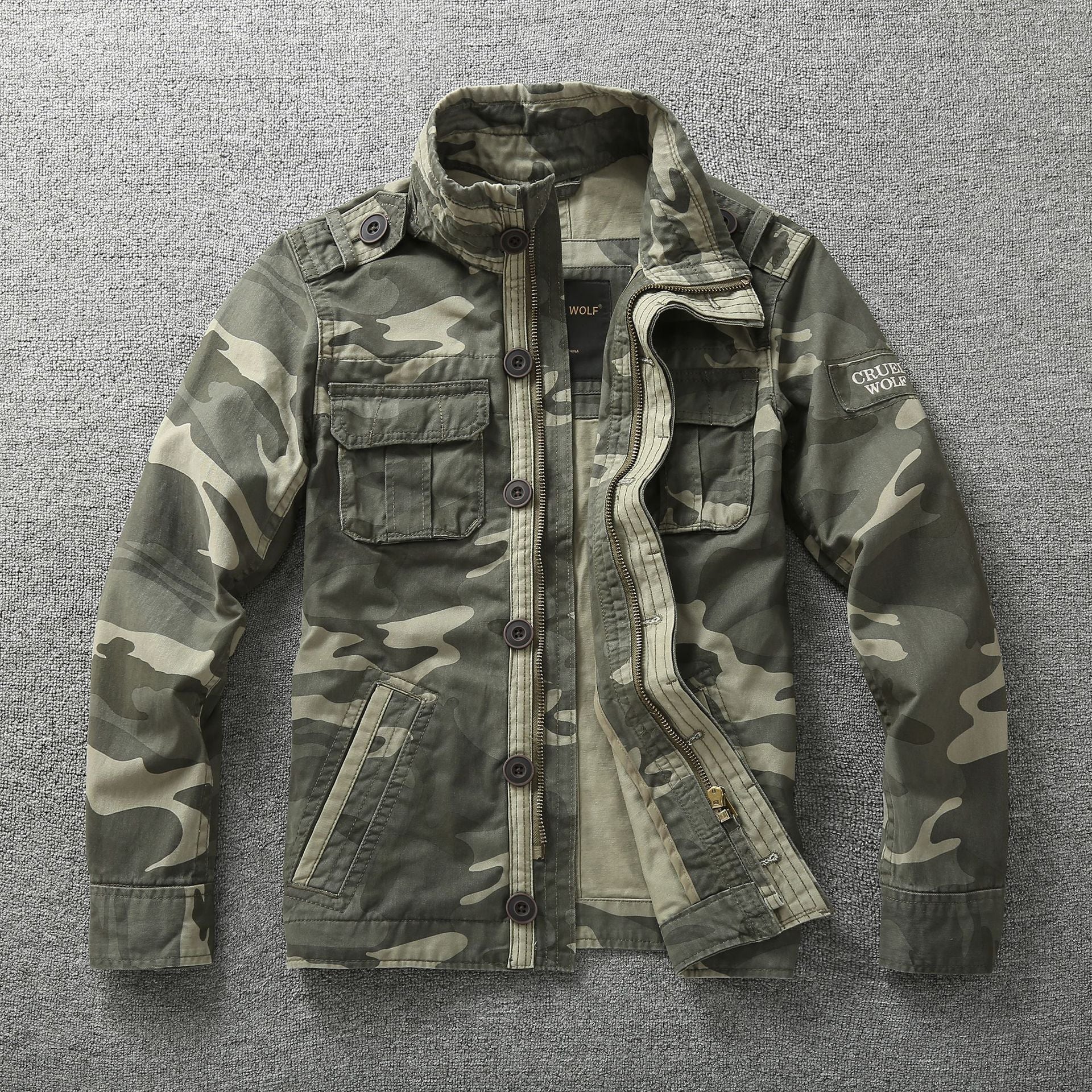 Autumn Men's Workwear Camouflage Jacket