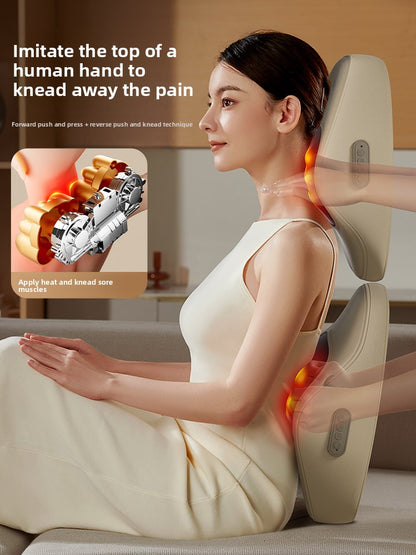 Aux Ergonomic Neck and Back Massager with Heat Therapy