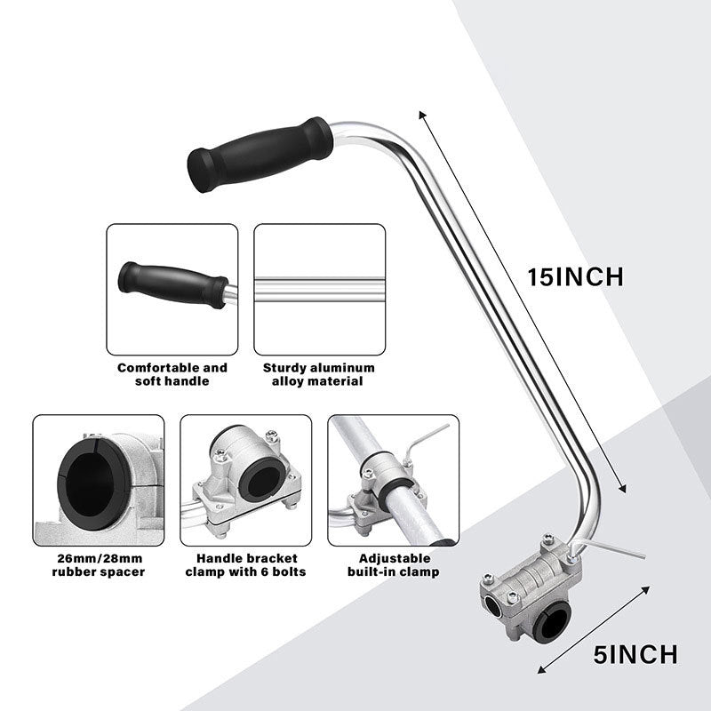 Auxiliary handle for multi-functional lawn mower