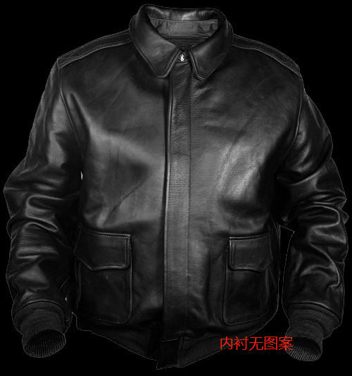 Aviation Style Faux Leather Jacket