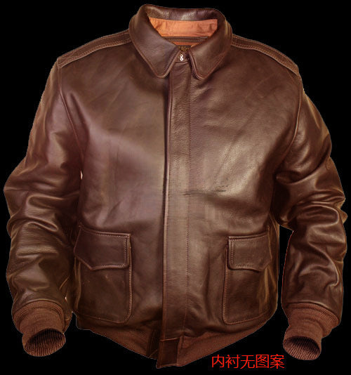 Aviation Style Faux Leather Jacket