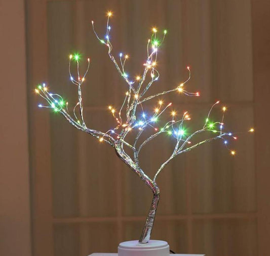Buy Starry Sky LED Copper Wire Rice Tree Lamp with Color Light