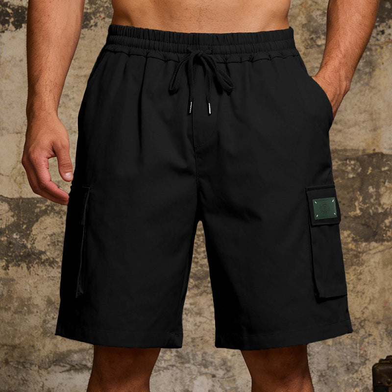 Buy Men’s Loose Elastic Casual Multi Pocket Shorts for Summer Wear