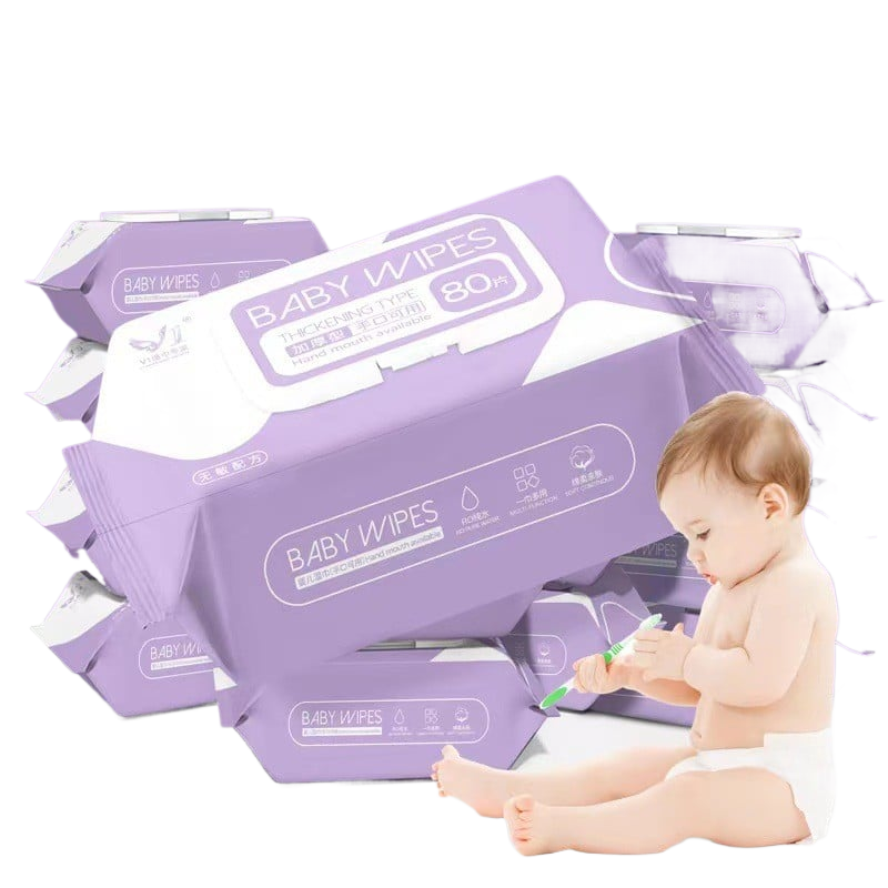 Thick Pearl Texture Baby Wet Wipes for Gentle Cleaning Uses