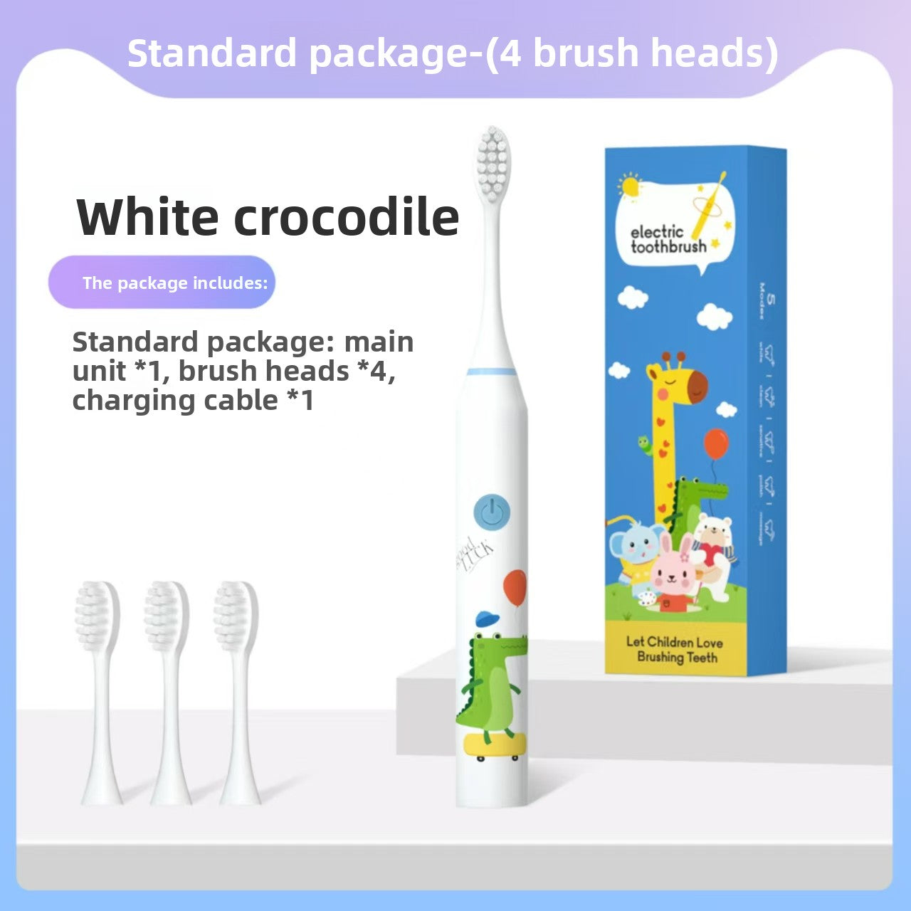Children's Electric Toothbrush Soft Bristles Sensitive Gums