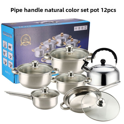 Premium Stainless Steel Cookware Kitchen Pots and Pans Set
