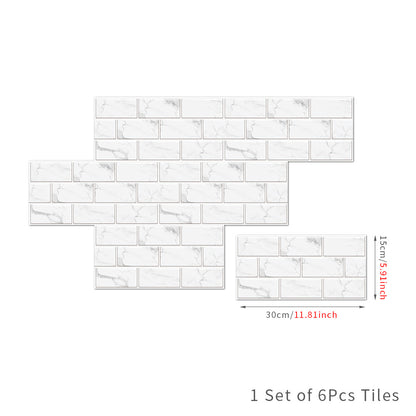 American Tile Wallpaper Imitation Design for Home Decor Use