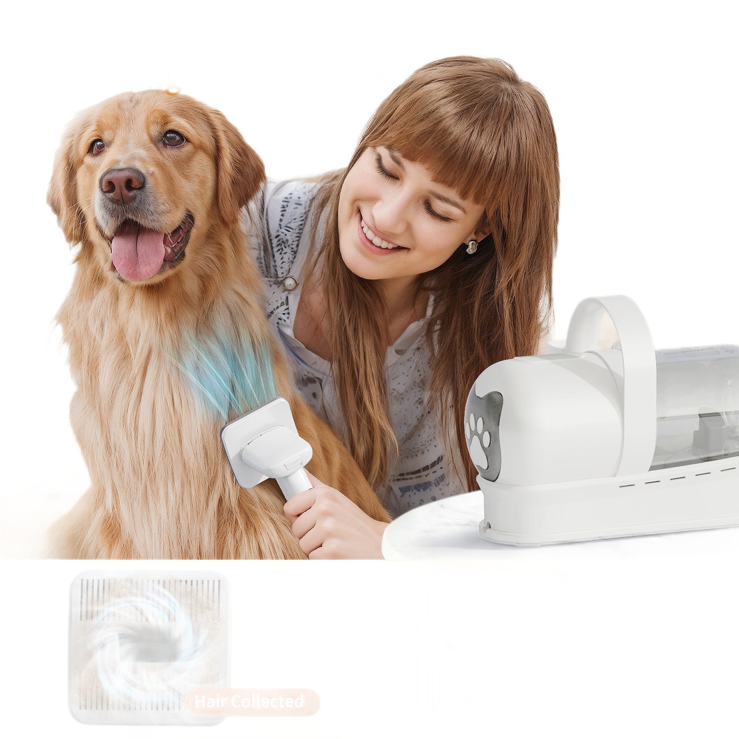 Professional Pet Grooming Vacuum Trimmer Set